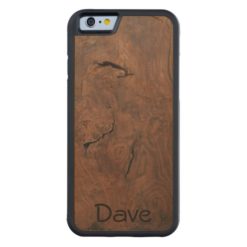 Walnut on Maple CarvedWood iPhone 6 case