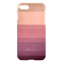 Warm Tones Subtle & Chic Striped iPhone 7 case