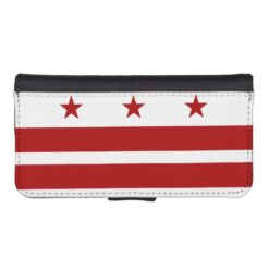 Washington DC Flag iPhone SE/5/5s Wallet Case