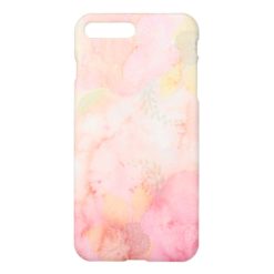 Watercolor Pink Floral Background iPhone 7 Plus Case