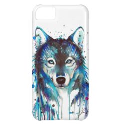 Watercolor Wolf iPhone 5C Case