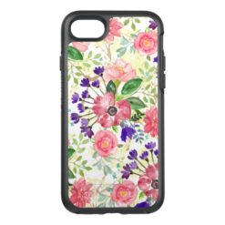 Watercolor garden flowers OtterBox symmetry iPhone 7 case