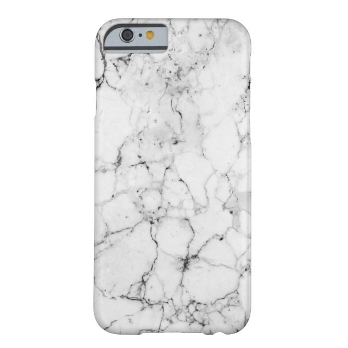 White Marble Barely There iPhone 6 Case