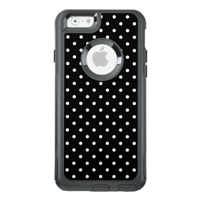 White and Black Polka Dot Pattern OtterBox iPhone 6/6s Case