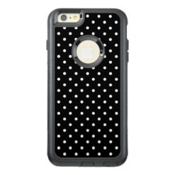 White and Black Polka Dot Pattern OtterBox iPhone 6/6s Plus Case