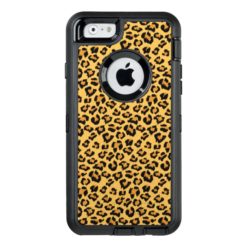 Wild Leopard or Jaguar Print Faux Fur Pattern OtterBox Defender iPhone Case