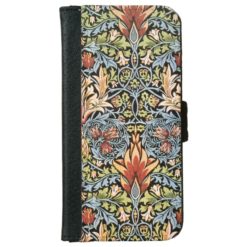 William Morris Snakeshead Design Wallet Phone Case For iPhone 6/6s