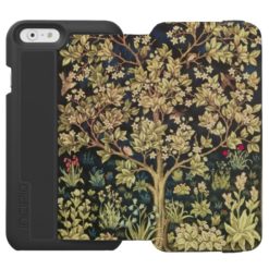 William Morris Tree Of Life Floral Vintage Art iPhone 6/6s Wallet Case