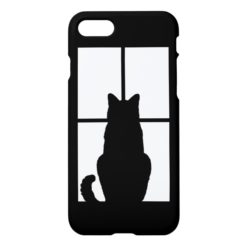 Window Cat Click to Get any color decor iPhone 7 Case