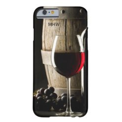 Wine Lover's custom monogram phone cases