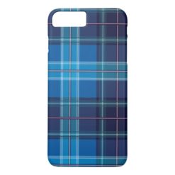 Winter Midnight tartan pattern blue shade iPhone 7 Plus Case