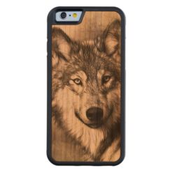 Wolf Carved Cherry iPhone 6 Bumper