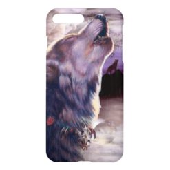 Wolf Howling at The Moon iPhone 7 Plus Case