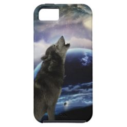 Wolf and Moon iPhone SE/5/5s Case