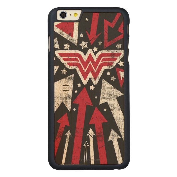 Wonder Woman Arrows Carved Maple iPhone 6 Plus Slim Case