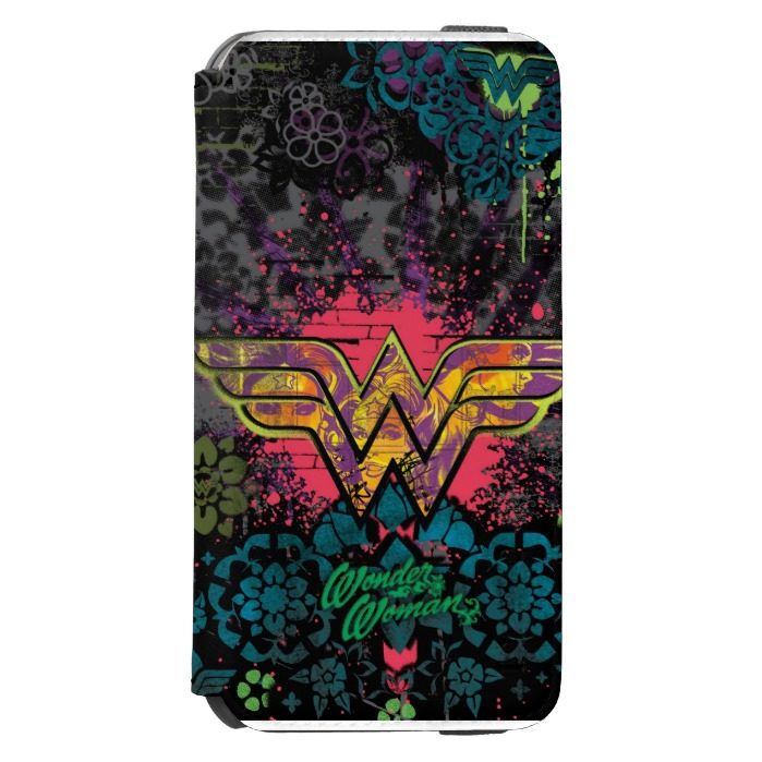 Wonder Woman Brick Wall Collage iPhone 6/6s Wallet Case