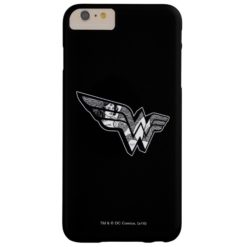 Wonder Woman Sitting In Angled Lace Logo Barely There iPhone 6 Plus Case