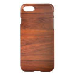 Wood Cherry iPhone 7 Clear Case