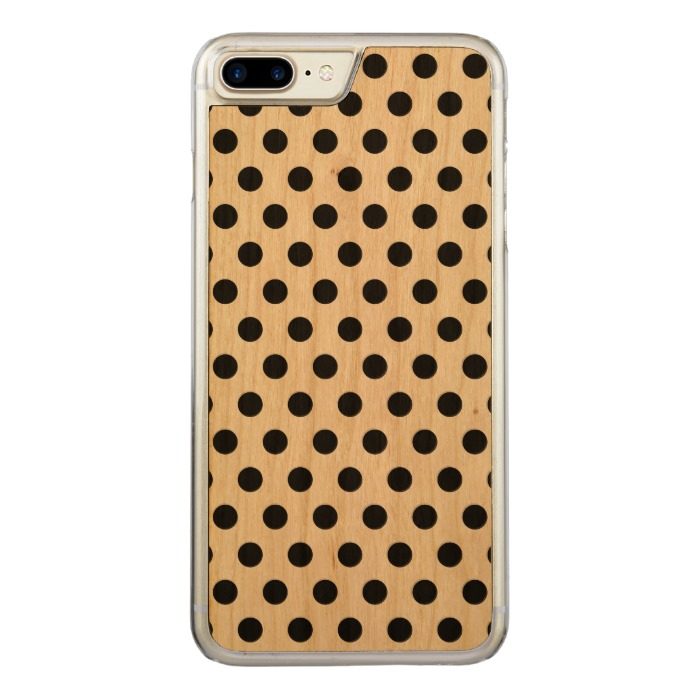 Wood iPhone 7 Plus Polkadots Carved iPhone 7 Plus Case