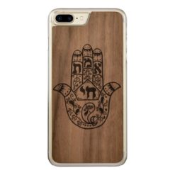 Wooden Hamsa Carved iPhone 7 Plus Case