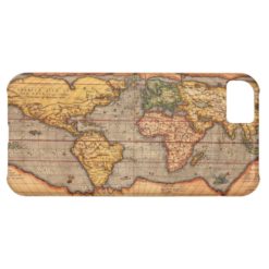 World map from 1601 cover for iPhone 5C