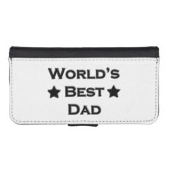 World's Best Dad Wallet Phone Case For iPhone SE/5/5s