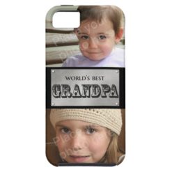 World's Best Grandpa - Custom 2 photos iPhone SE/5/5s Case