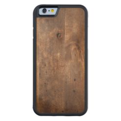 Worn pine board Carved maple iPhone 6 bumper case