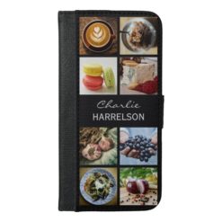 YOUR PHOTOS / Foodie custom name phone wallets