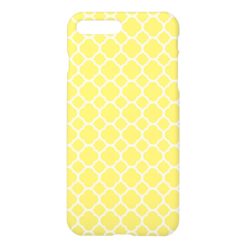 Yellow Quatrefoil iPhone 7 Plus Case