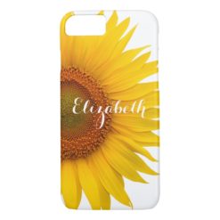 Yellow Sunflower Flower Floral Personalized iPhone 7 Case
