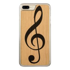 a simple black musical note (music symbol) Carved iPhone 7 plus case