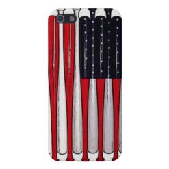 awesome baseball bat american flag phone case
