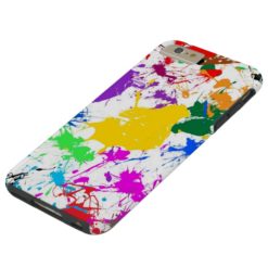 colorful abstract splash art tough iPhone 6 plus case