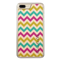 colorful zigzag pattern by name Carved iPhone 7 plus case