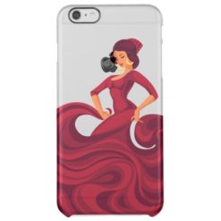 flamenco gypsy soul dancer in red florid dress clear iPhone 6 plus case