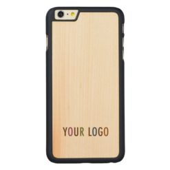 iPhone 6 Plus Maple Wood Case Custom Business Logo
