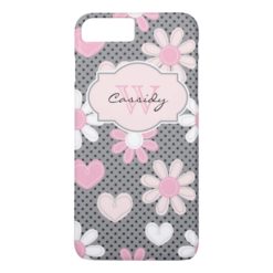 iPhone 7 Case | Daisies | Polka Dots | Hearts