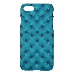 iPhone7 Case with teal blue capitone