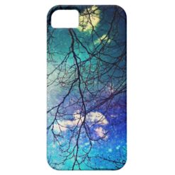 iphone case- night sky trees stars magical iPhone SE/5/5s case