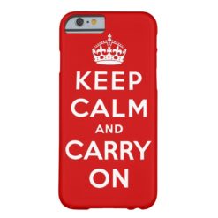 keep calm and carry on Original Barely There iPhone 6 Case