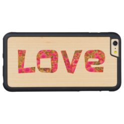 love design in pink flowers on wood cases