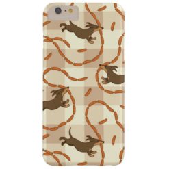 lucky dogs with sausages background barely there iPhone 6 plus case
