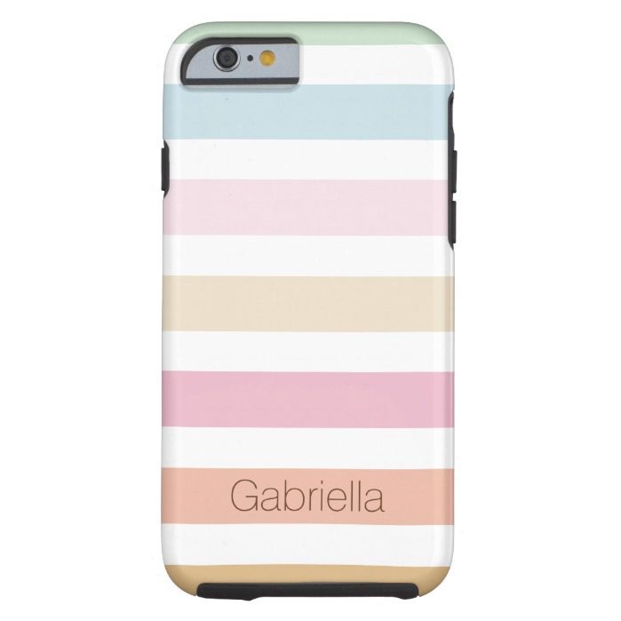 modern fine pastel colors tough iPhone 6 case