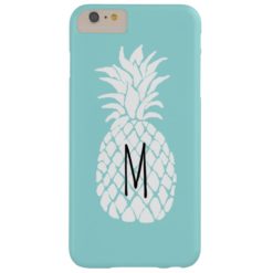 monogram white pineapple on limpet shell barely there iPhone 6 plus case