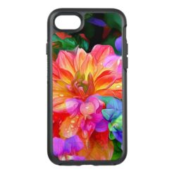 pretty colored floral abstract OtterBox symmetry iPhone 7 case