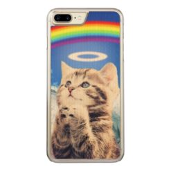 rainbow cat Carved iPhone 7 plus case