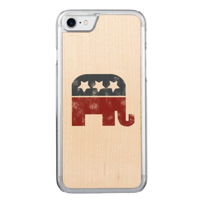 republican elephant Carved iPhone 7 case
