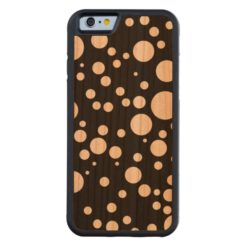 retro polka dots Carved cherry iPhone 6 bumper case