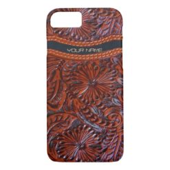 western leather look iPhone 7 case